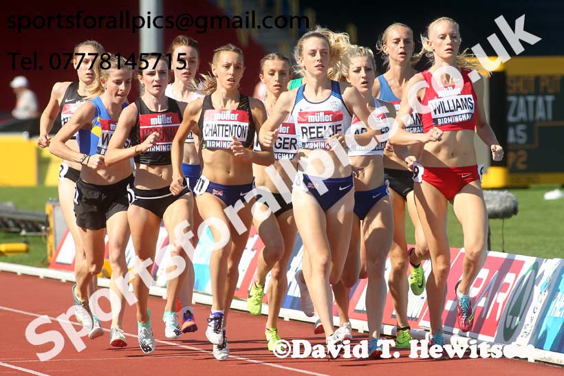 Womens 1500 metres, 2019 Muller British Championships, Alexander Stadium, Birmingham. Photo: David T. Hewitson/Sports for All Pics
